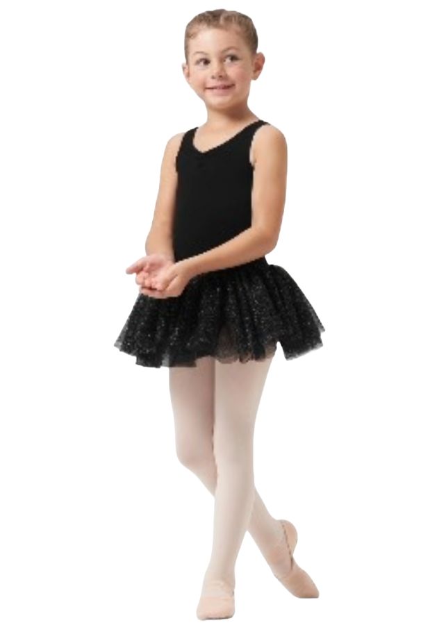 CL1012N TANK TUTU DRESS , Color: BLK, Size: 2-4