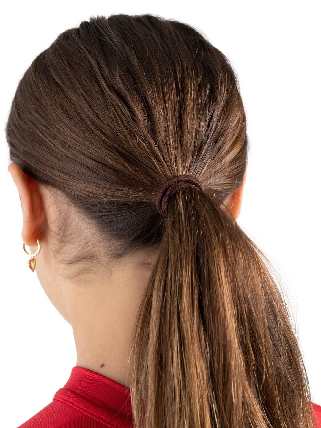 BH1510 ELASTIC HAIR TIE DKBRN