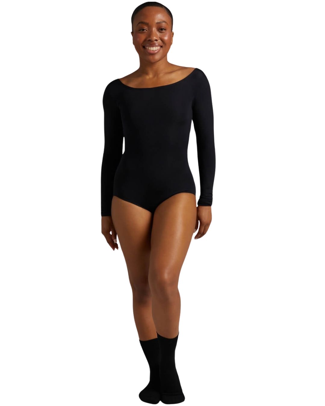 TB135 LONG SLEEVE WOMEN, Color: BLK, Size: XSA