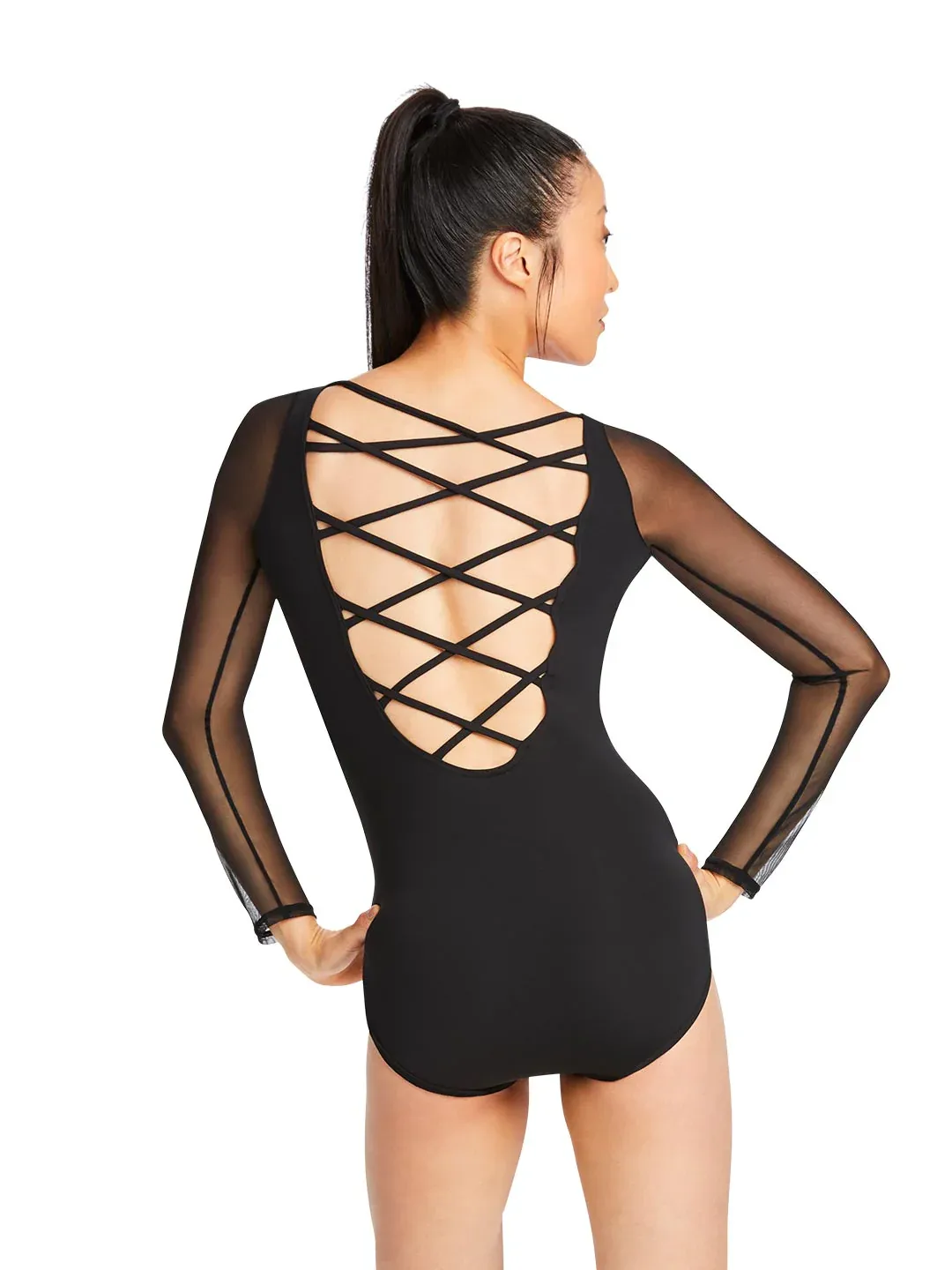 MC832W MESH LONG SLV LEO