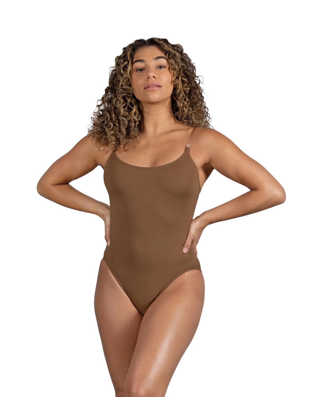 B3367 Adjustable Strap Body Liner, Color: Almond, Size: PA