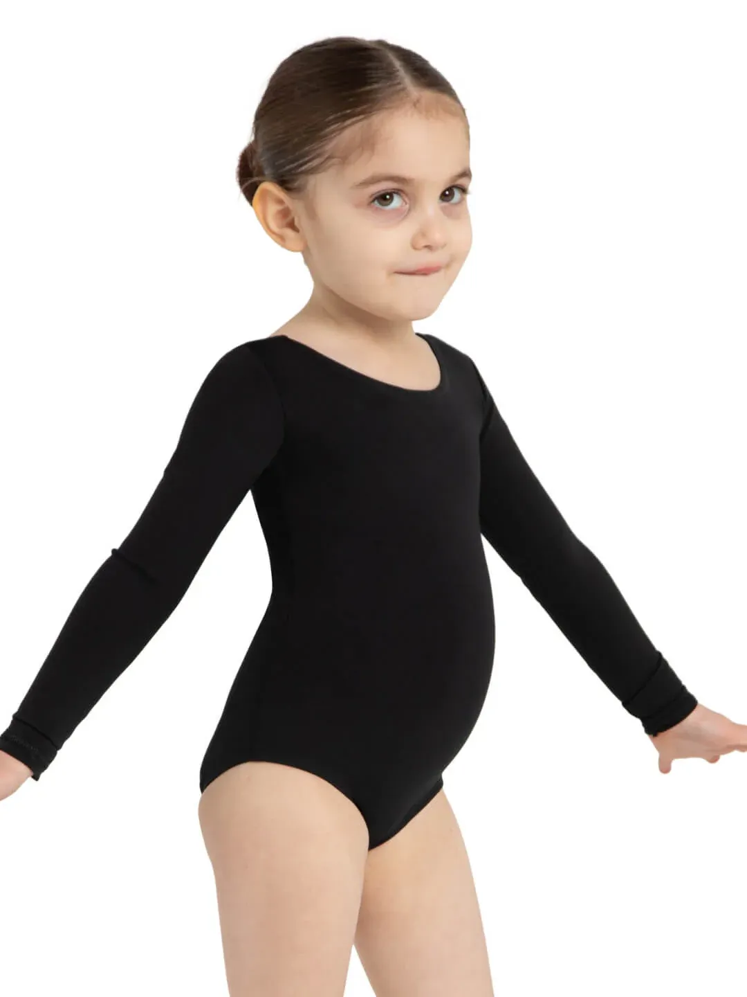 TB134C LONG SLEEVE CHILD, Color: BLK, Size: IC
