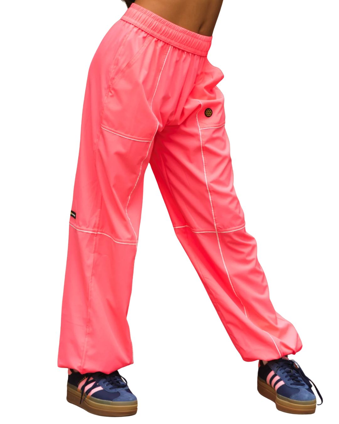 B4220 PACIFIC PANT, Color: NEON PNK+WHT, Size: CM