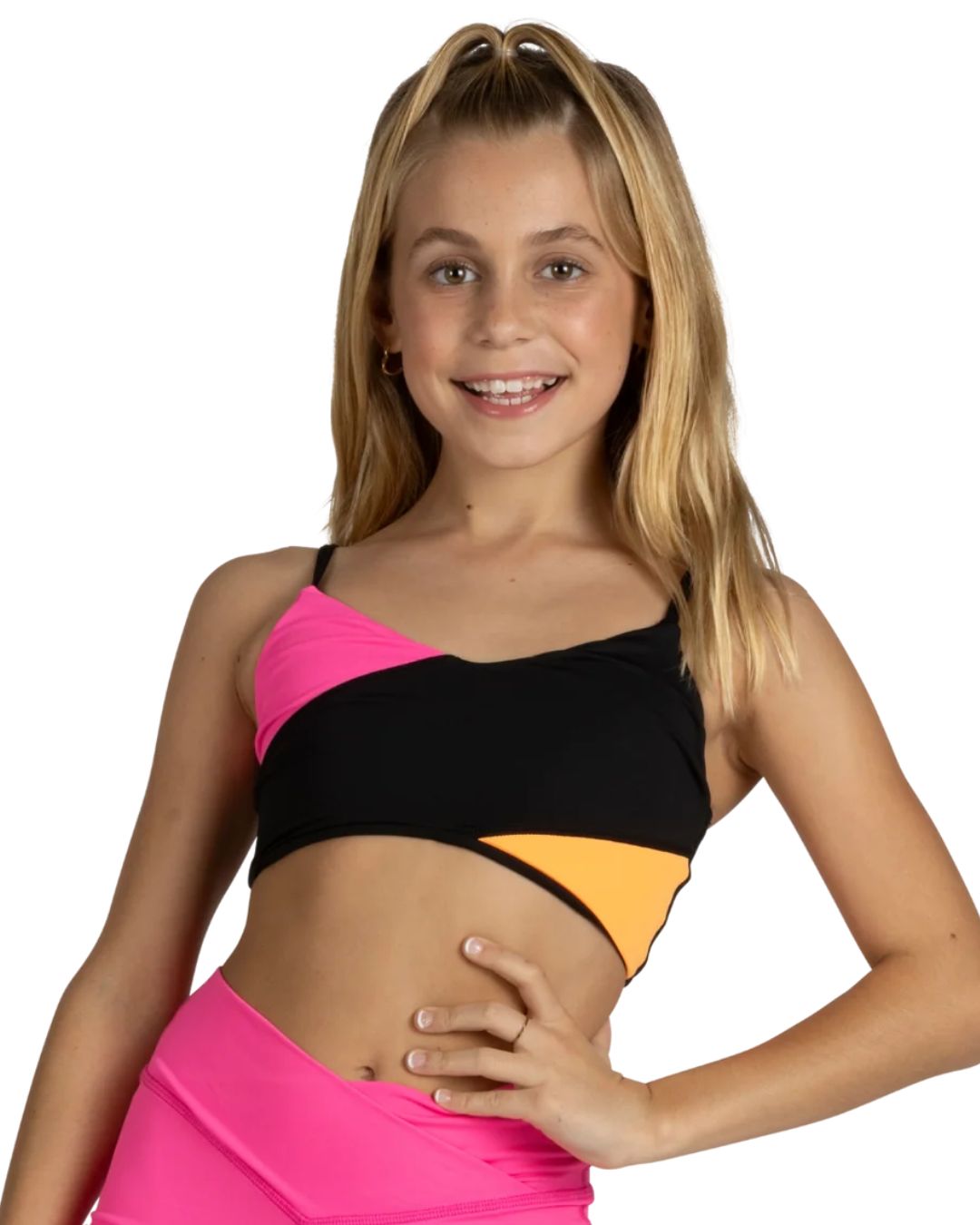 SLICE AND DICE TOP, Color: BLACKLIGHT BURST, Size: 6x-7
