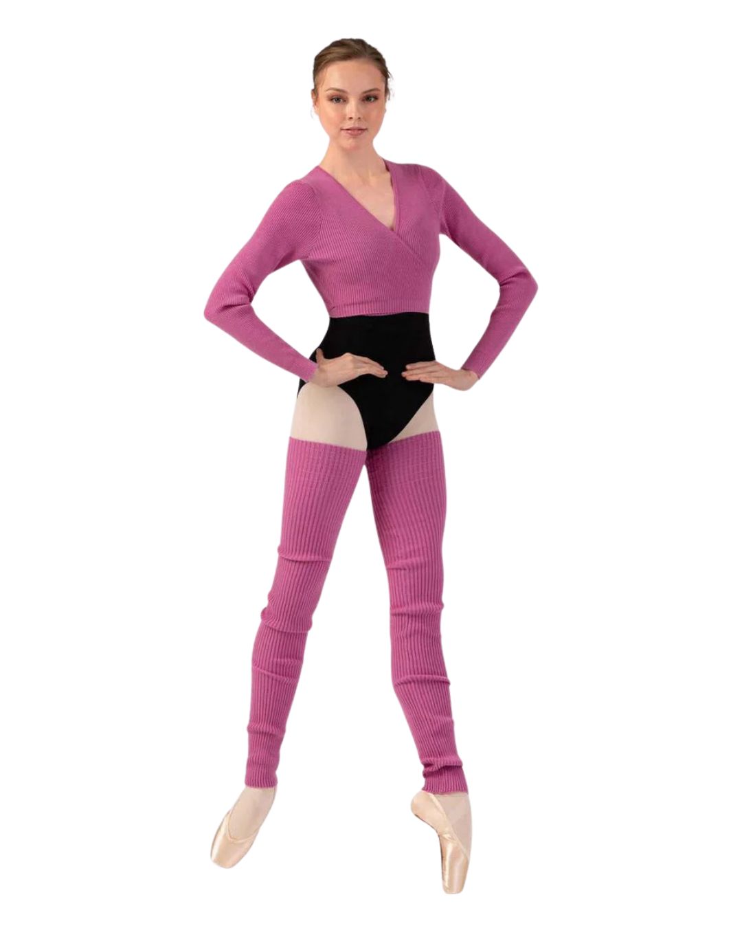 Z30018 KNIT WRAP SWEATER, Color: DPK, Size: PA