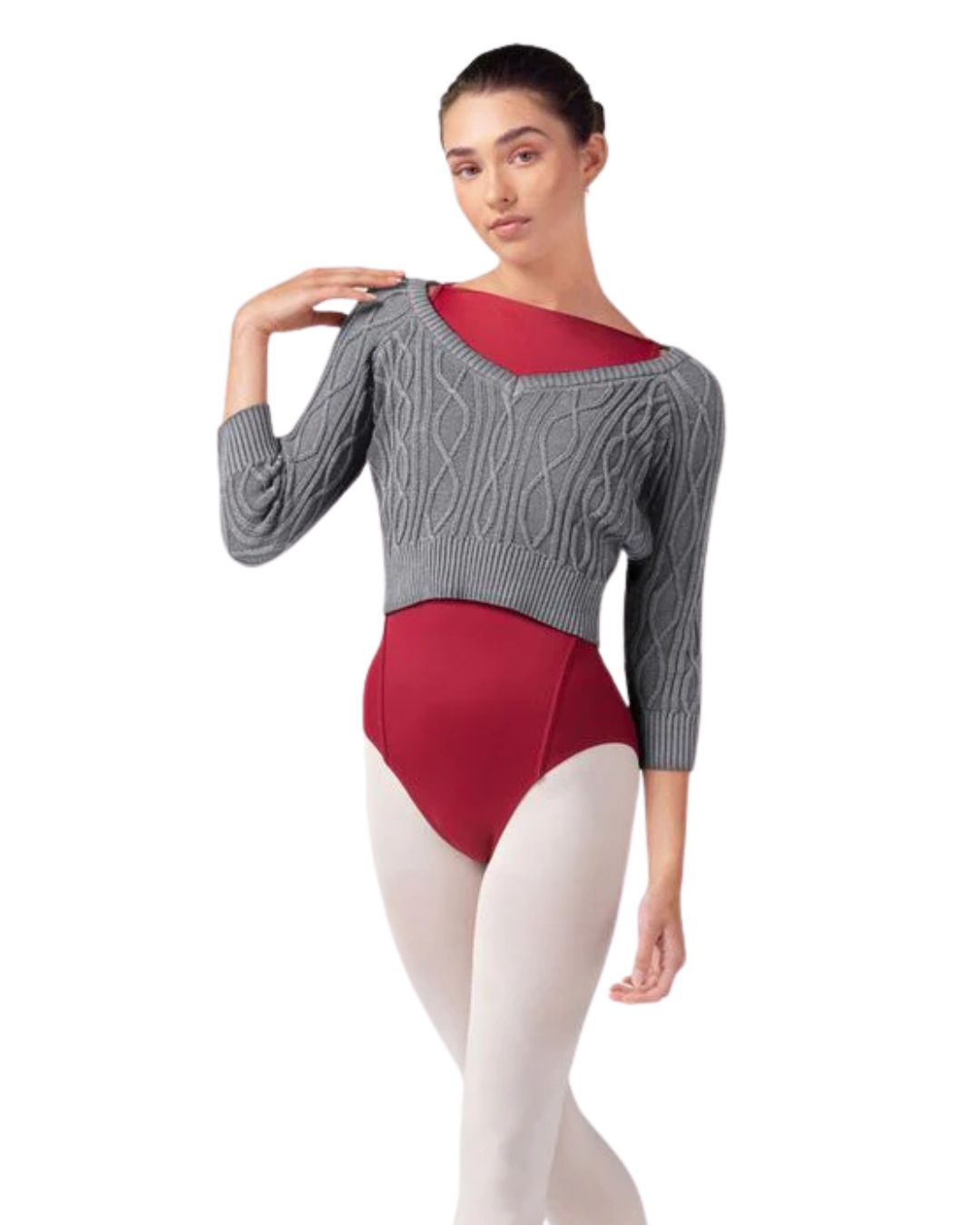 Z30013 V NECK RAGLAN KNIT