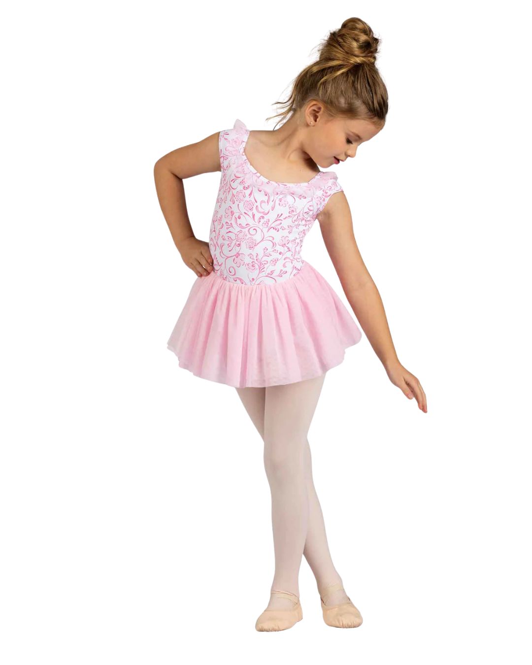 25207C RUFFLE TRIM DRESS