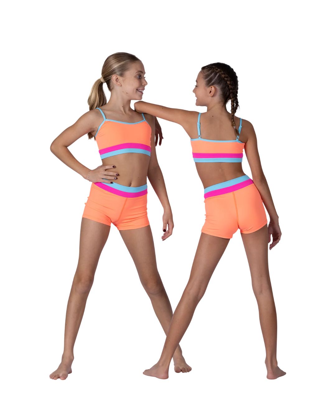 TRIPLE THREAT TOP, Color: CORAL GLOW, Size: 8-10