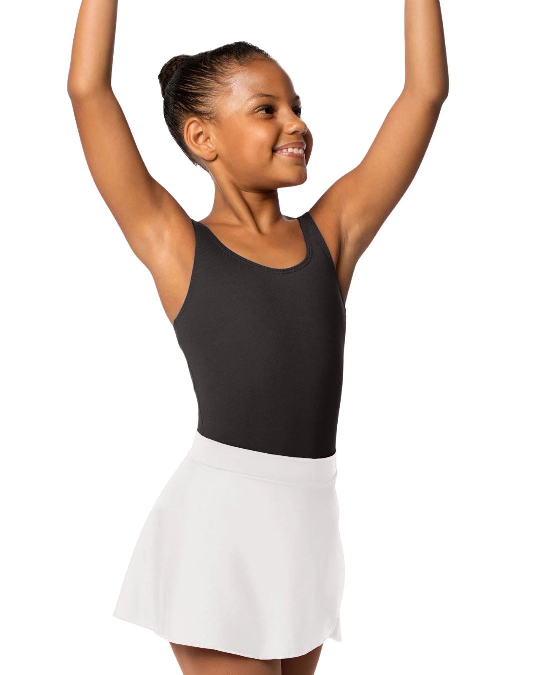 SL148 EVEN HEM SKIRT, Color: WHT, Size: 4-6