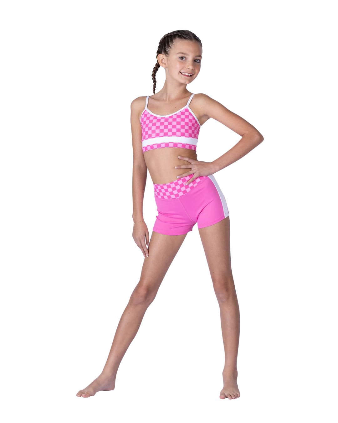 CHECKMATE SHORT, Color: PINKY PROMISE, Size: 8-10