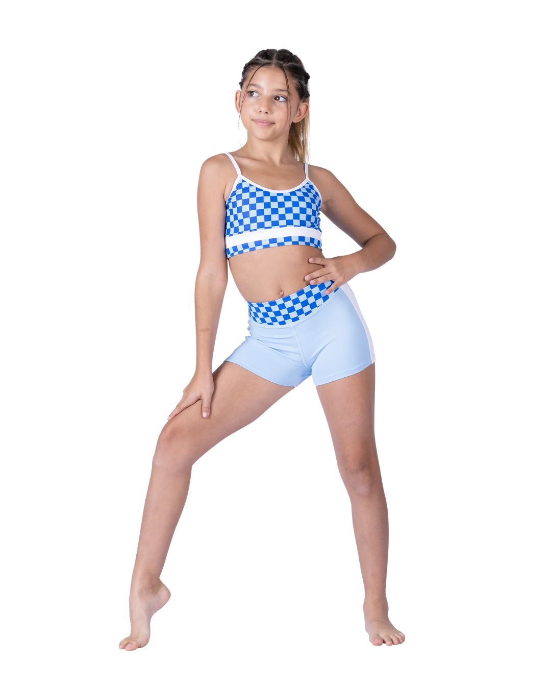 CHECK ME OUT TOP, Color: BLUE CRUSH, Size: 12-14