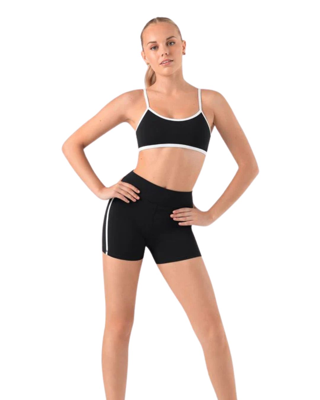 Z55696G ECLIPSE SCOOP CROP, Color: BLK, Size: 14