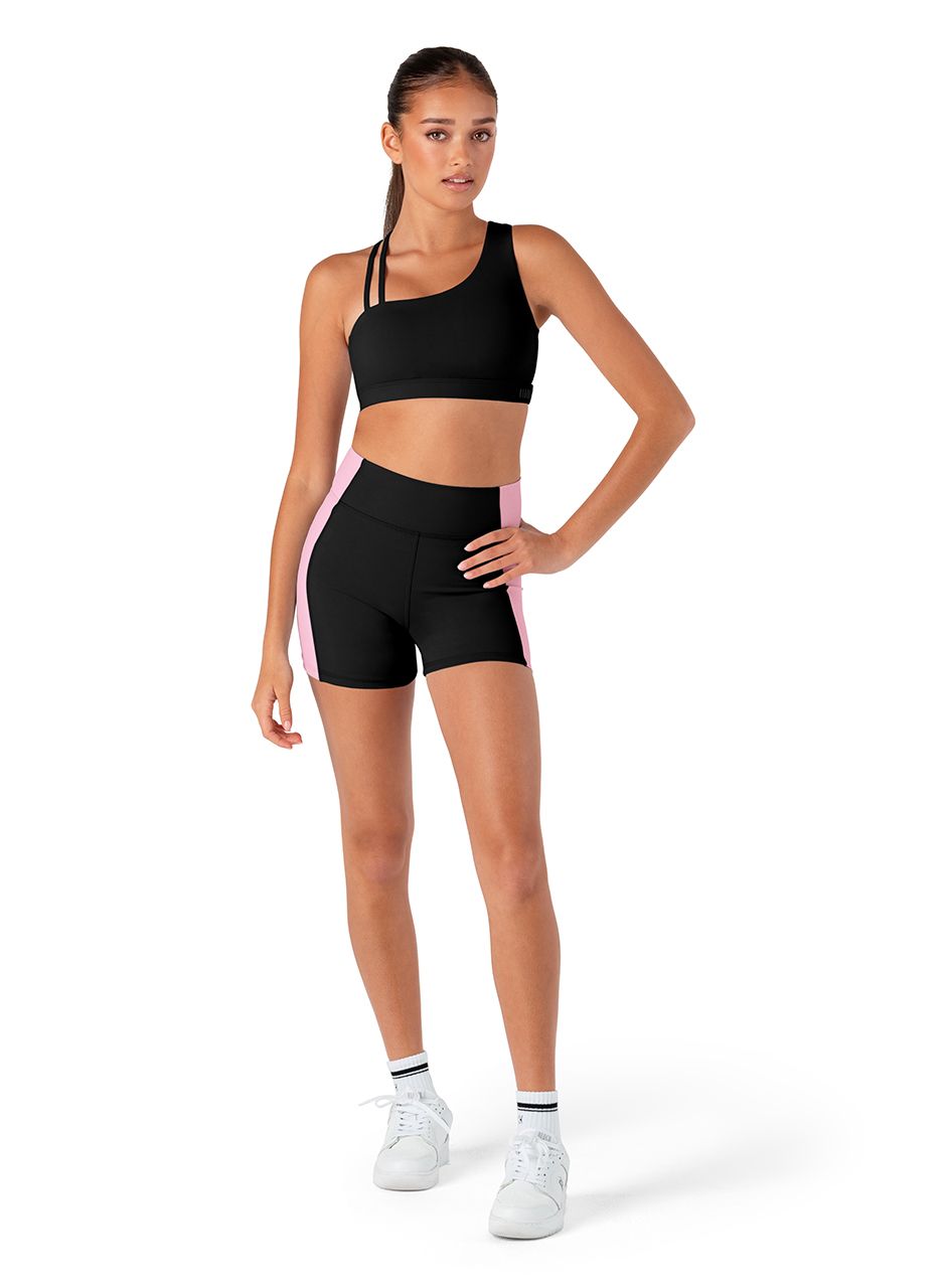 D55762G ARCH RIB PANEL SHORT , Color: BLK, Size: 8