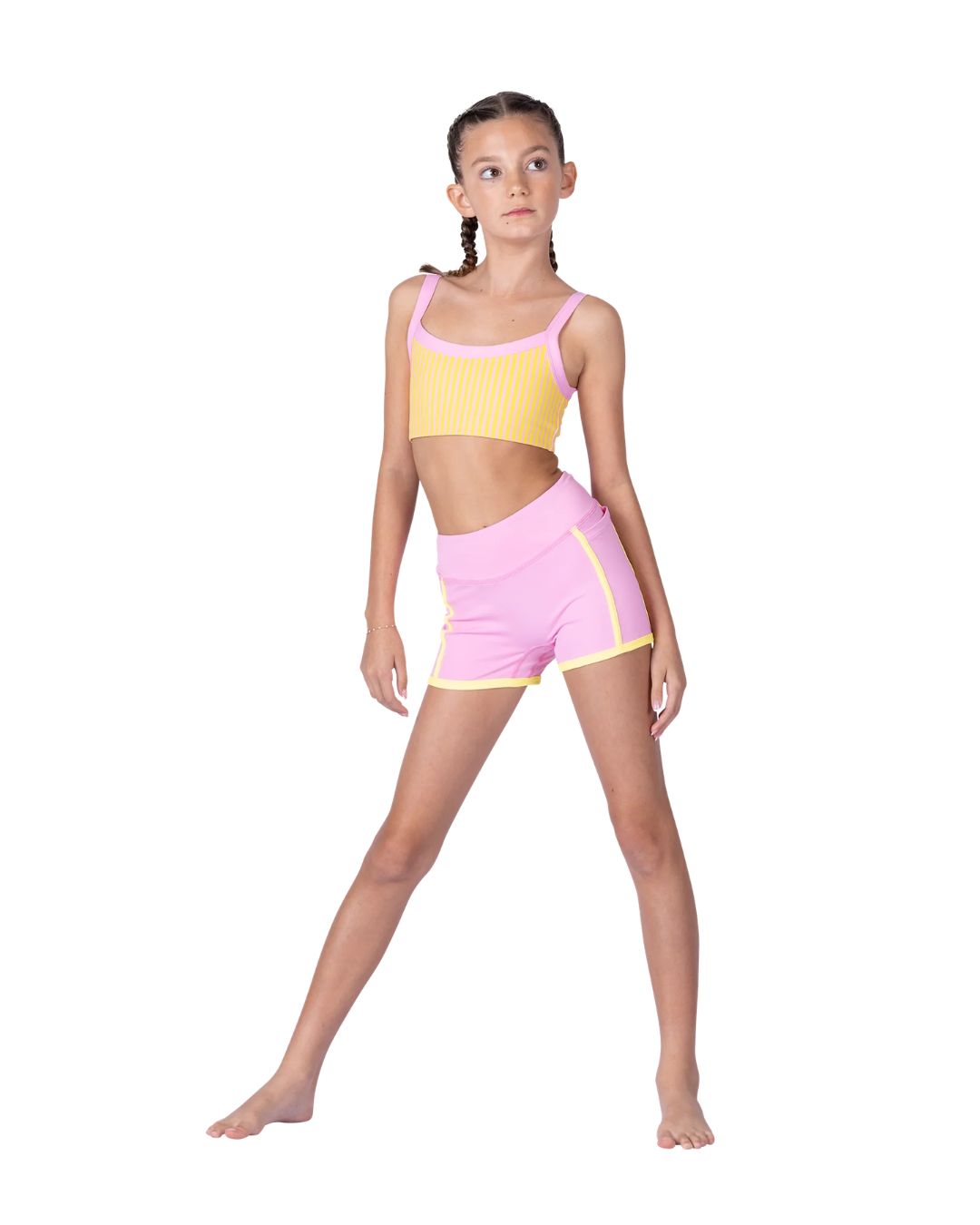 PINSTRIPE TOP, Color: PNK LEMONADE, Size: 8-10
