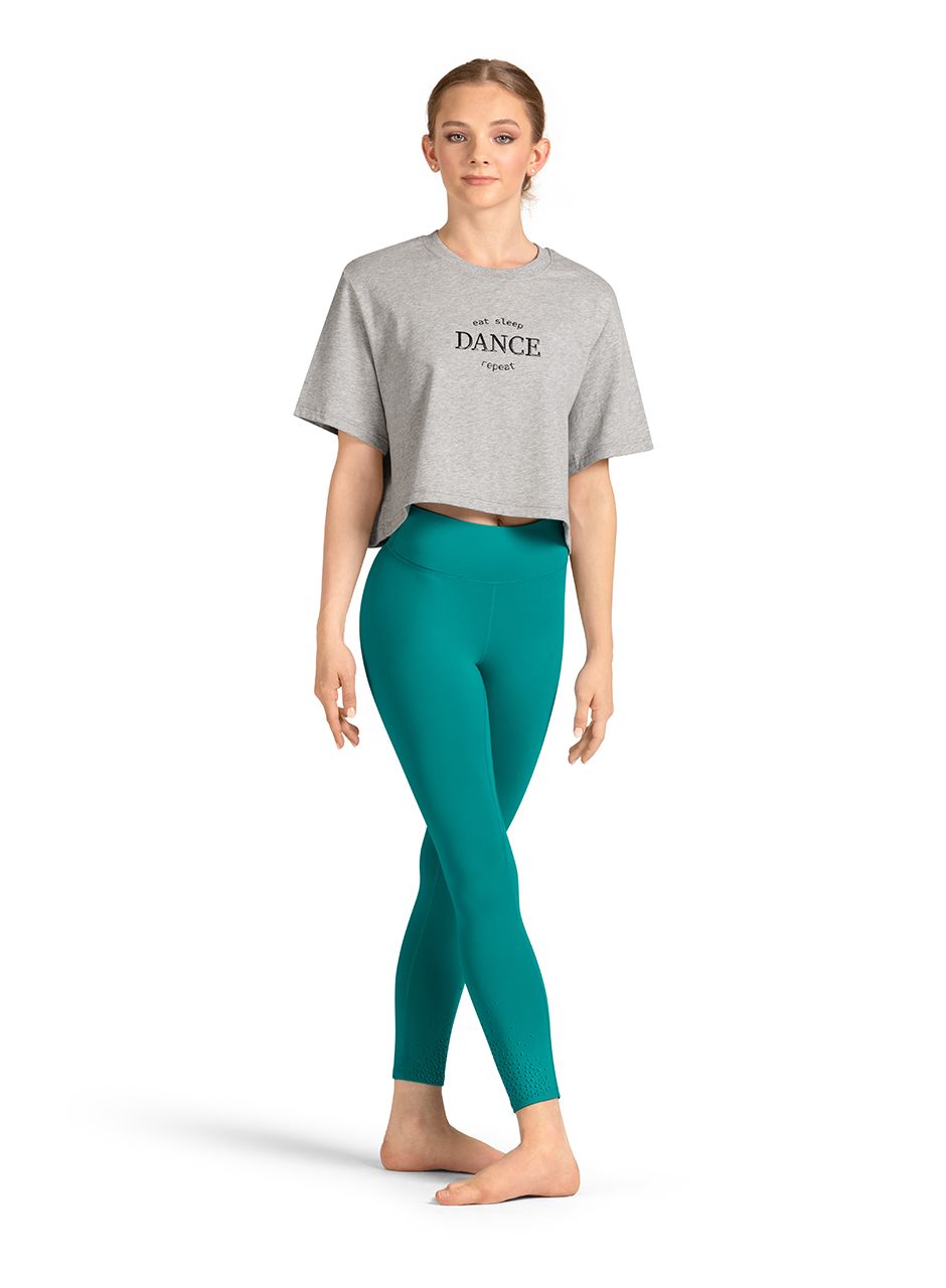 M30009L CROP PRINT T-SHIRT