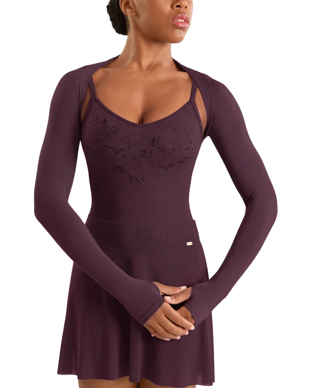 M30015L LONG SLV SHRUG 