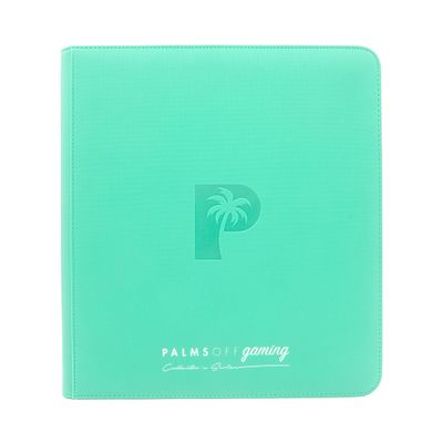 Palms off Collector's Series 12 Pocket Zip Binder - Turquoise