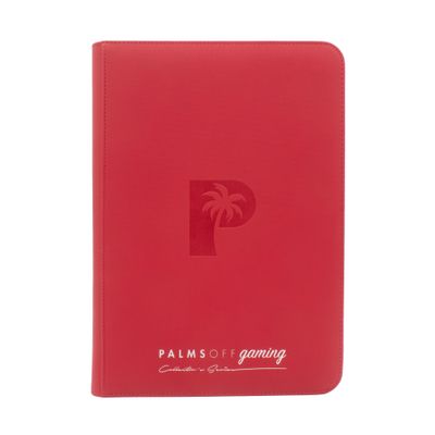 Palms Off Collector's Series Top Loader Zip Binder - Red
