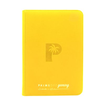 Palms Off Collector's Series Top Loader Zip Binder - Yellow