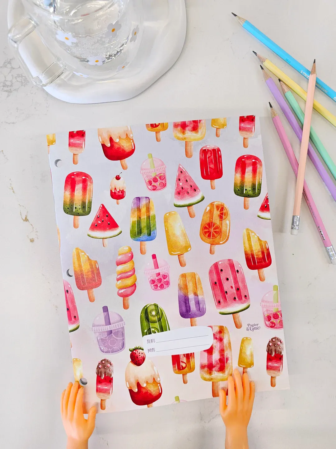 Cahier D'ecriture Sucrerie Glacée