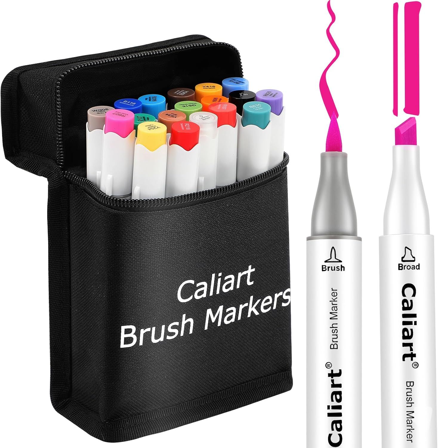 Calliart 18 Couleurs Marqueurs Alcools