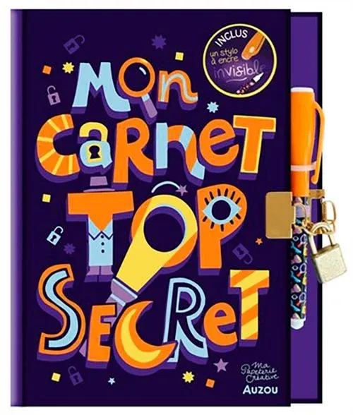Mon Carnet Top Secret Violet Et Orange