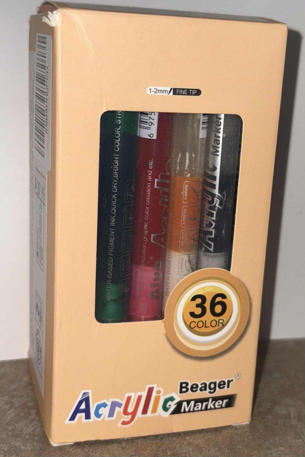 Marqueur Acrylique Beager Boite 36