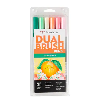 Stylos Dual Brush Pêche (6)