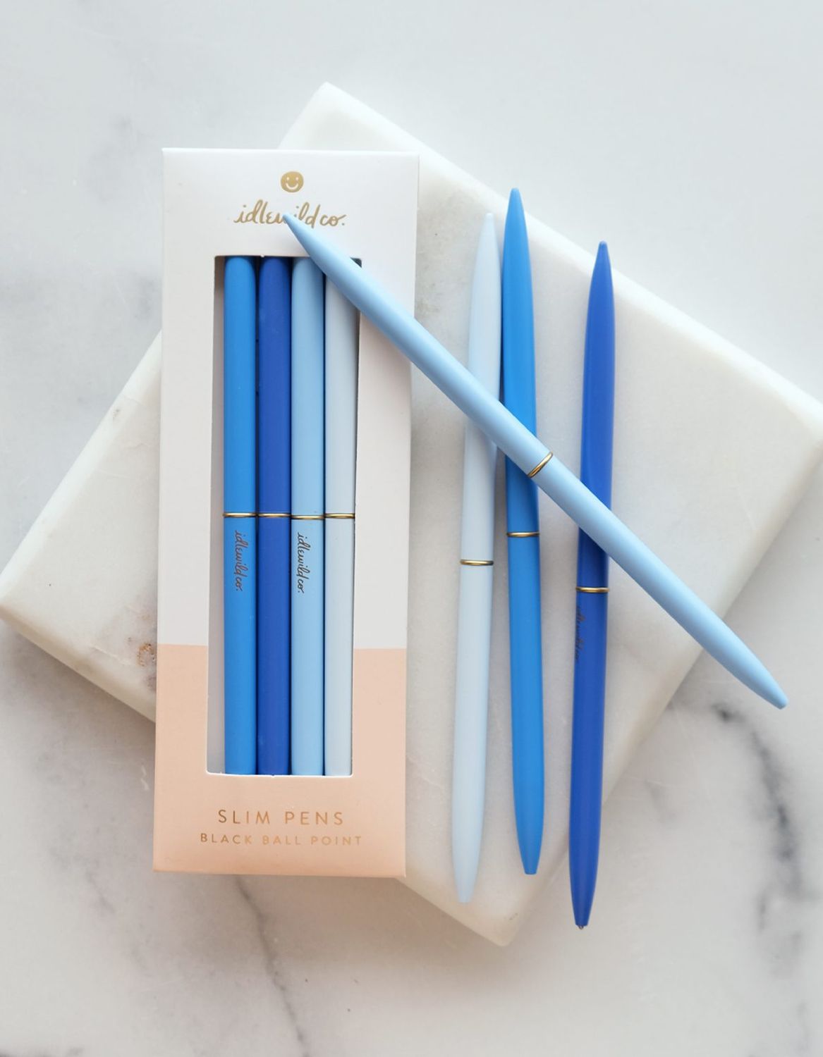 Stylos Slim à bille- Baby Blue