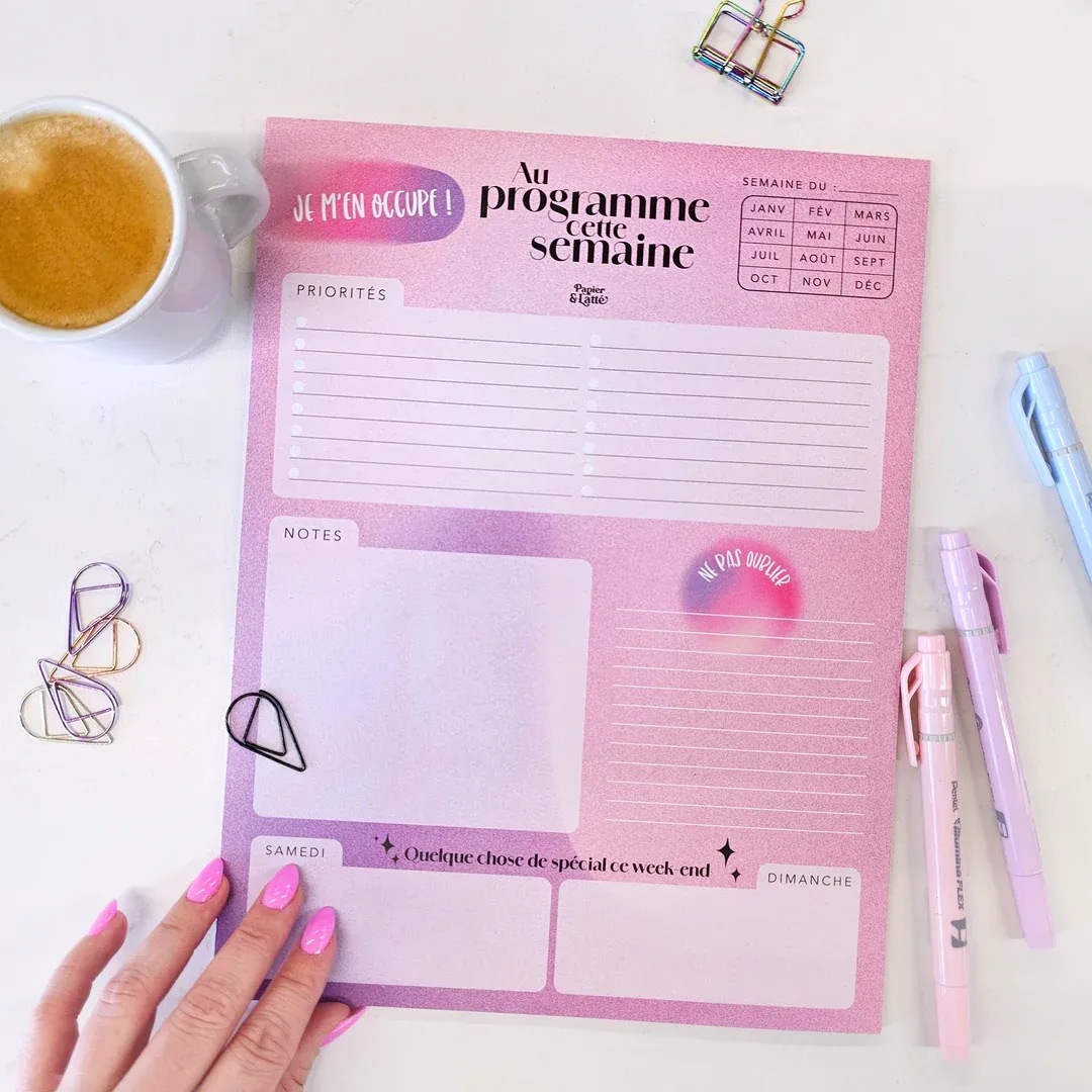 Semainier - Je m'en occupe