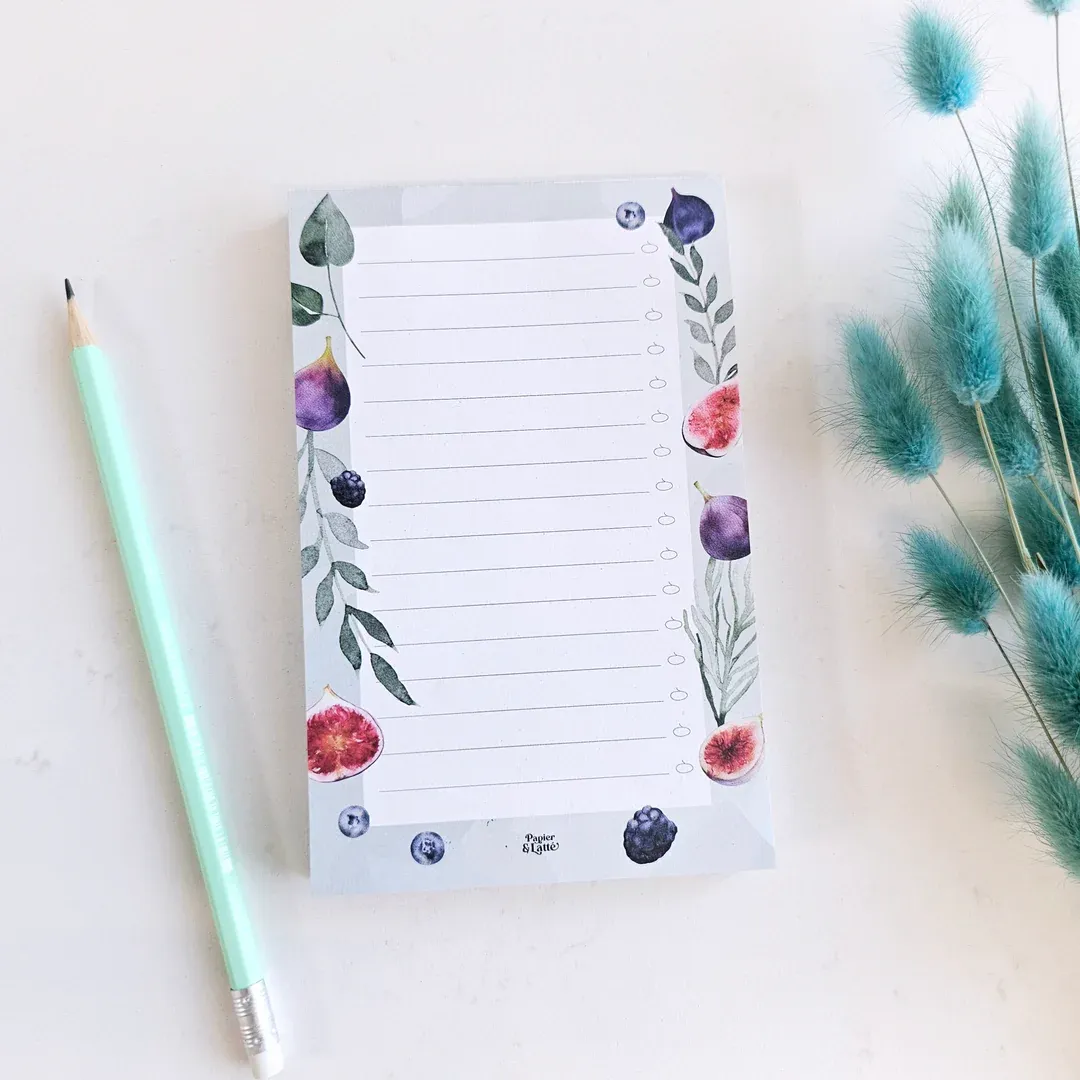 Petit bloc-note Liste épicerie