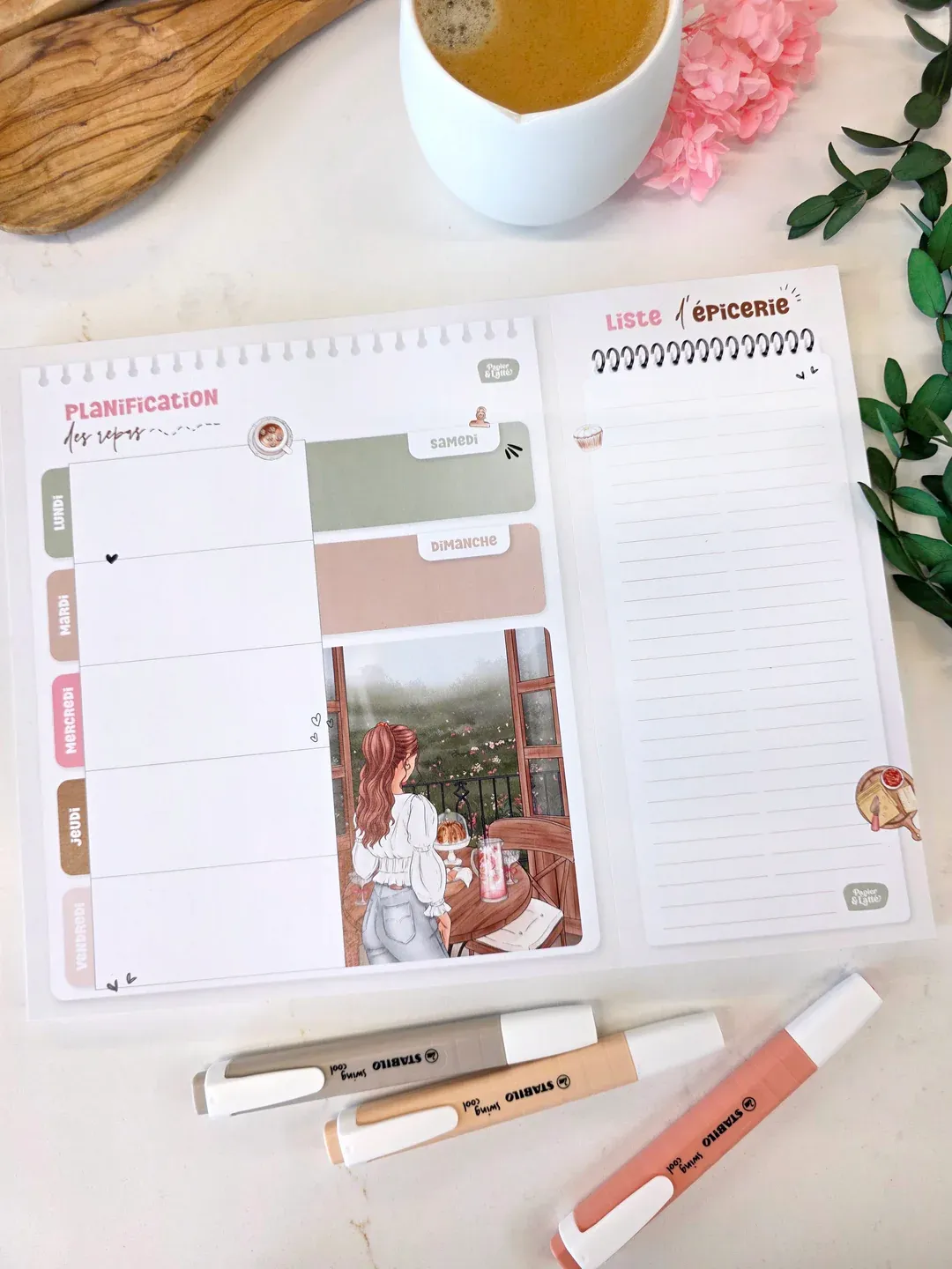 Planificateur de repas Picnic du printemps