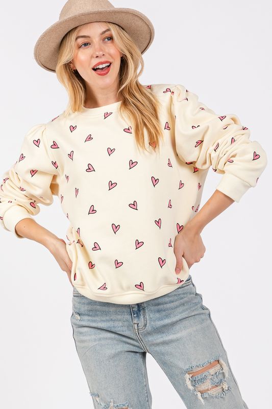 Playful Hearts Pullover