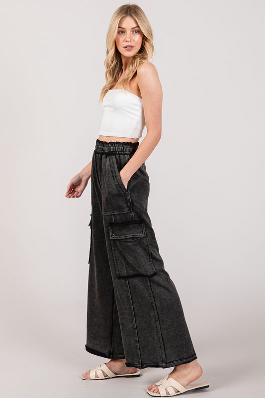 Mineral Washed Utility Trousers