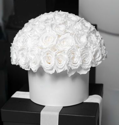 Je T’aime Eternal Roses – Ivory White