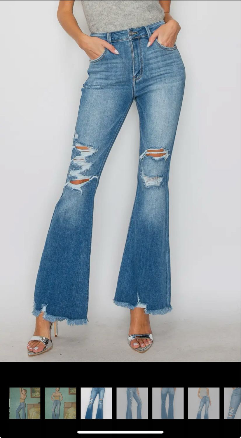 High Rise Flare Jeans