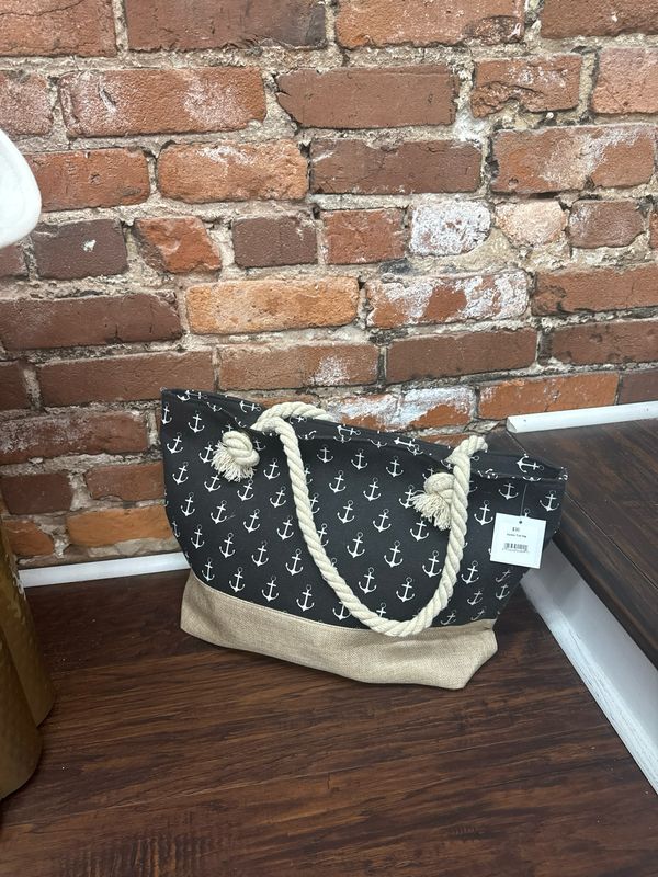 Anchor Print Tote Bag