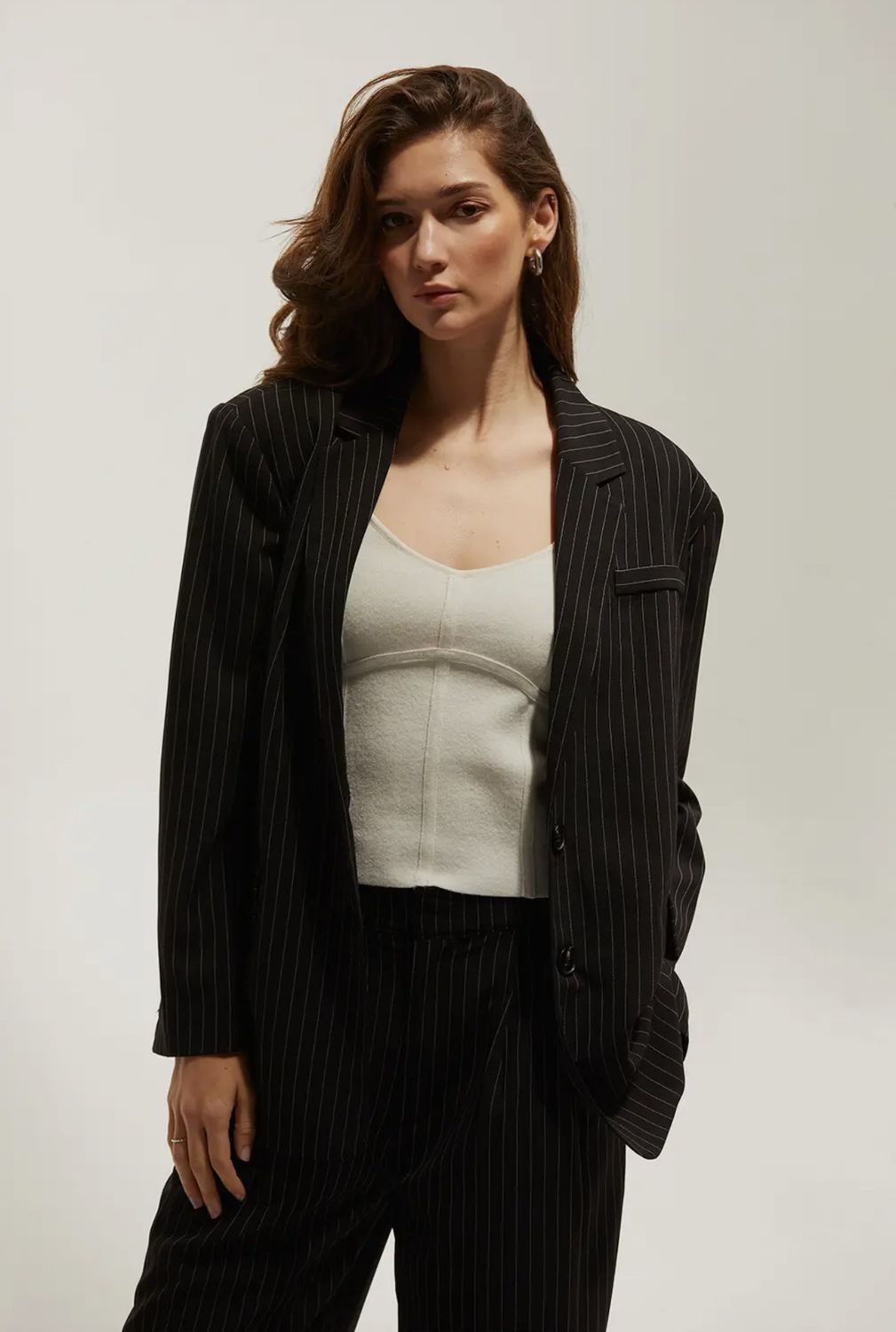 Zhuri Pin Strip Blazer