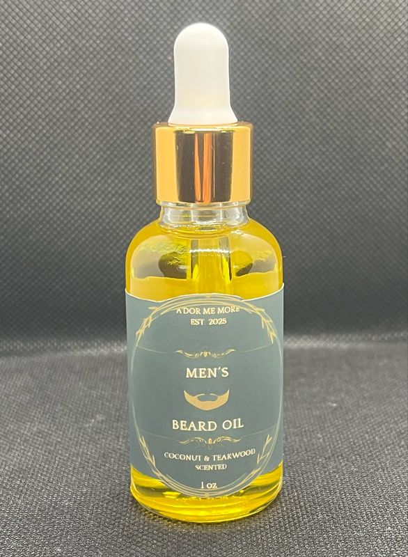 Men’s Beard Oil (Coconut oil Teakwood scented)