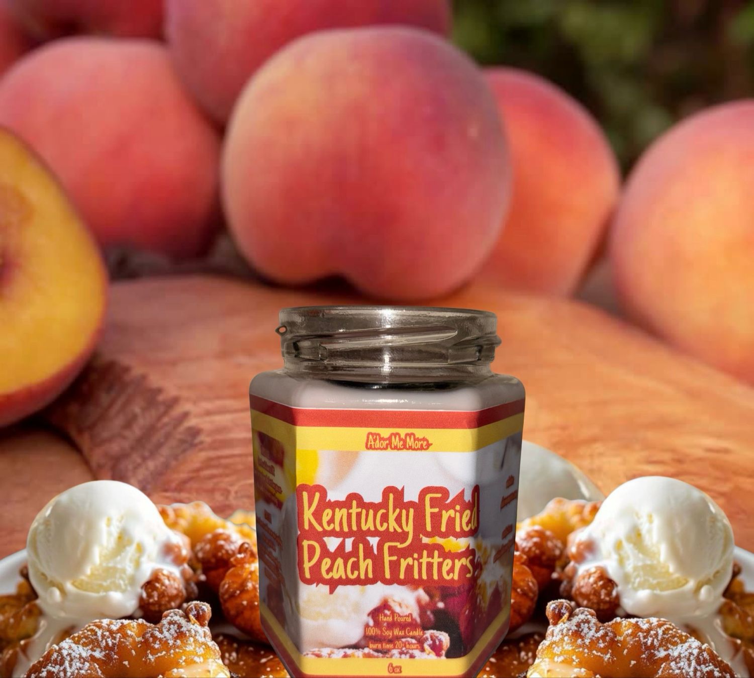 “Kentucky Fried Peach Fritters” 6 Ounce Candle