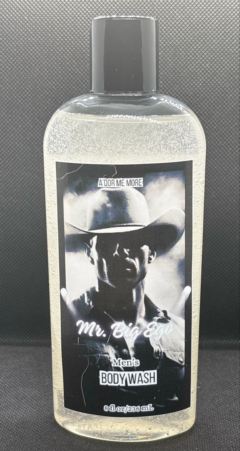 (Men’s) Mr. Big Ego (coconut and teakwood Scented Body Wash) 8 ounce