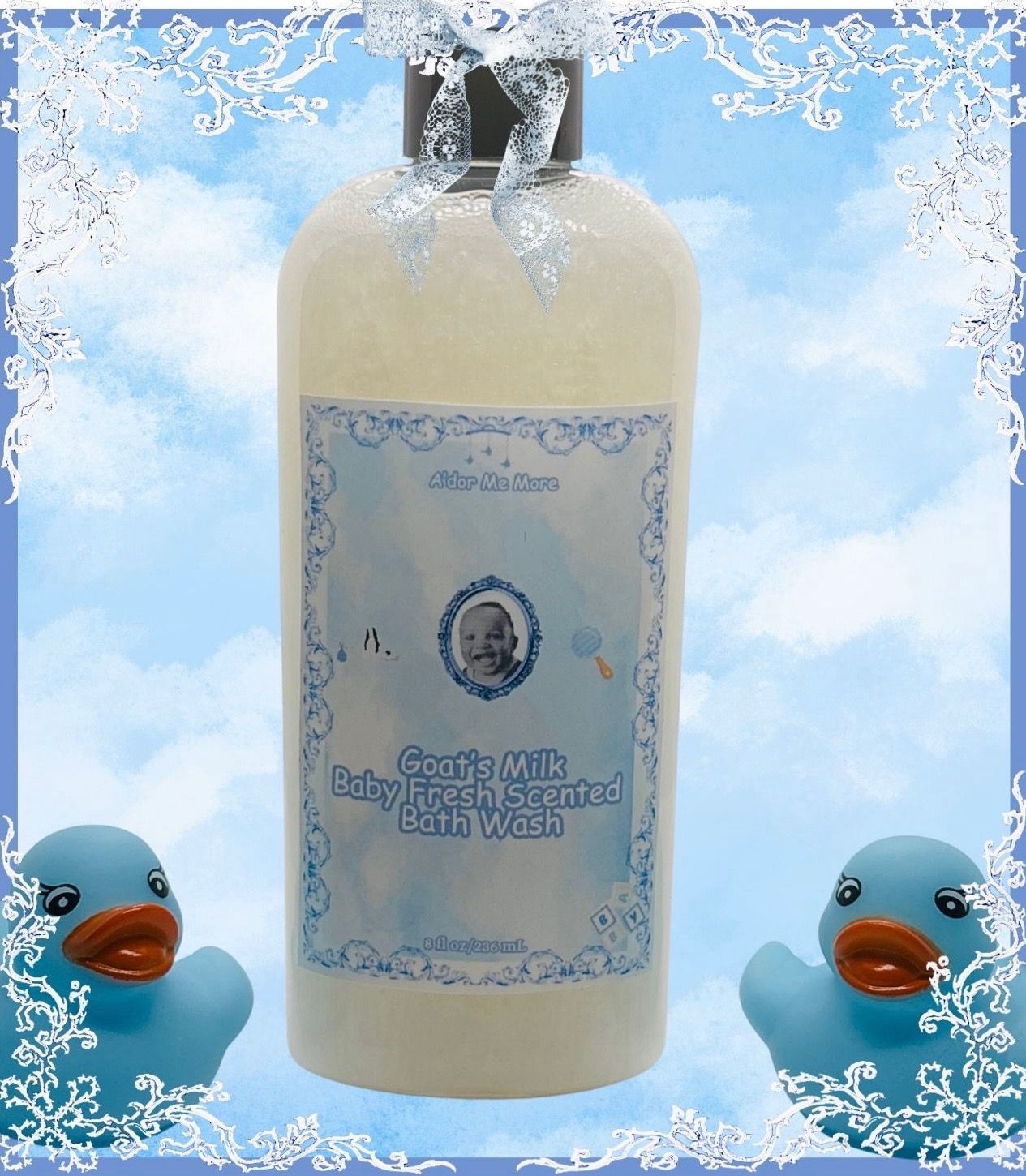 “Goat’s Milk Baby Fresh” Scented Baby Bath Wash (8 ounce)
