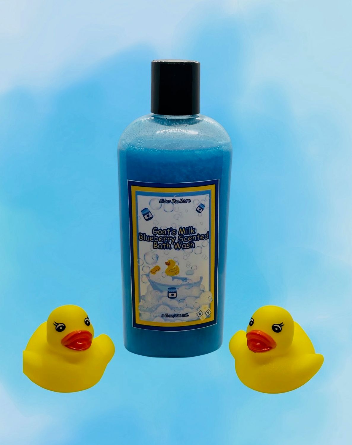 “Goat’s Milk Blueberry Scented” Baby Bath Wash (8 ounce)