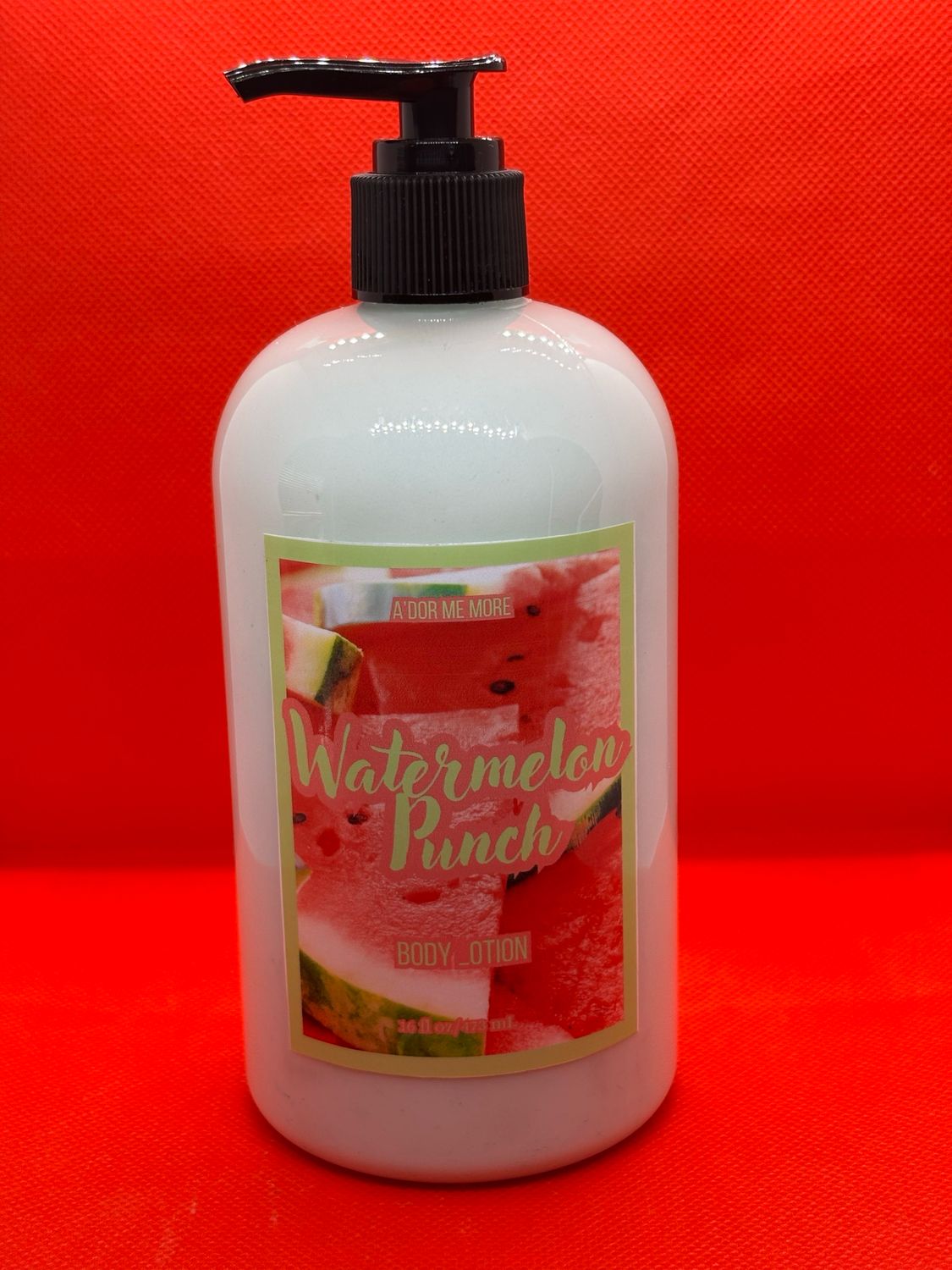 “Watermelon Punch” Watermelon Scented Body Lotion Made With Goats Milk (16 Ounces)