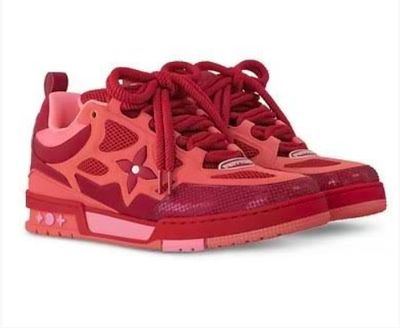 LV Skate Sneakers - Red