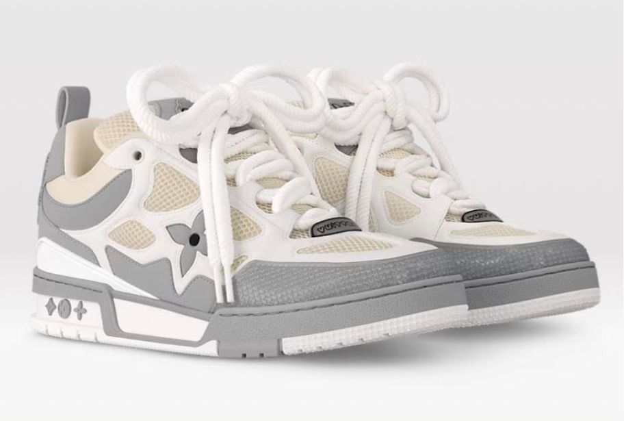 LV Skate Sneakers - Light Gray