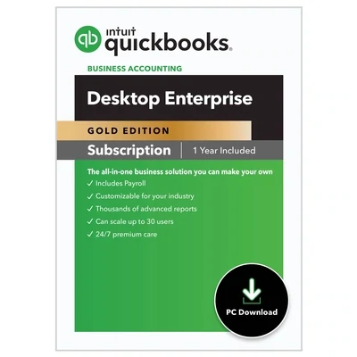 QuickBooks Enterprise Accounting Silver Edition Yearly Subscription