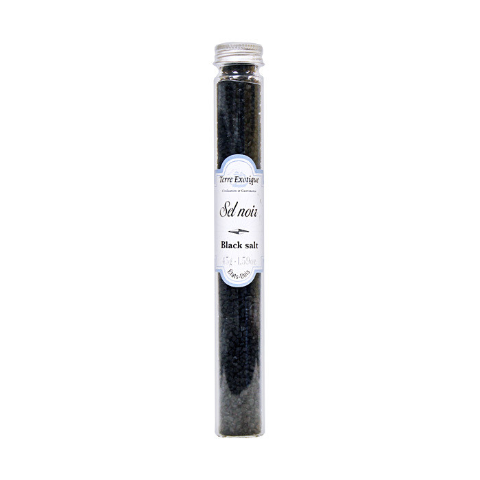 Соль гавайская черная, ТЕРРЕ ЭКЗОТИК, стеклянная туба 45г
