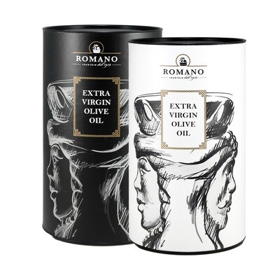Подарочная упаковка (футляр) для масла TESTA DI MORO, РОМАНО, белый/черный