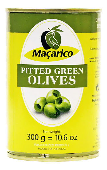 Оливки зеленые без косточки (калибр 290-320), МАКАРИКО, 300г